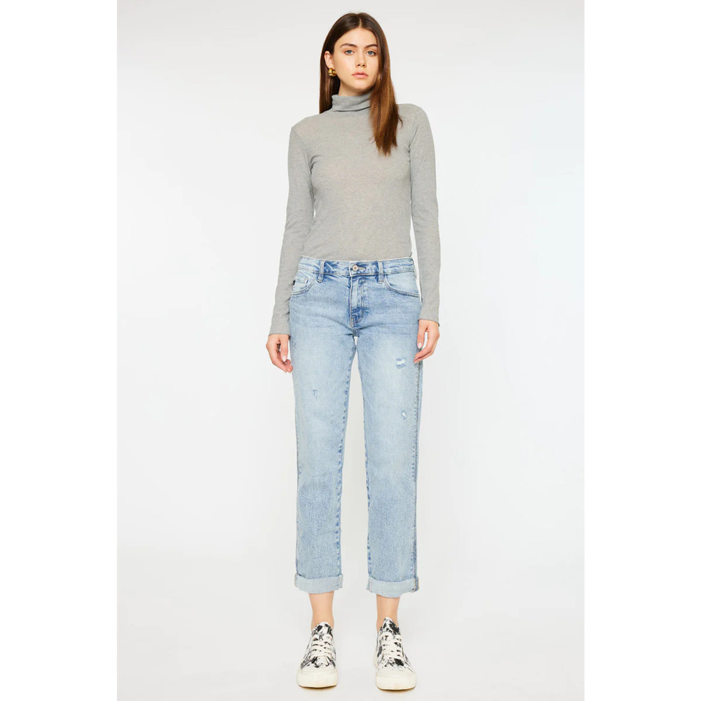 KanCan Leonel Destroyed Boyfriend Denim jeans - Sz 1 / 24 NWOT sb